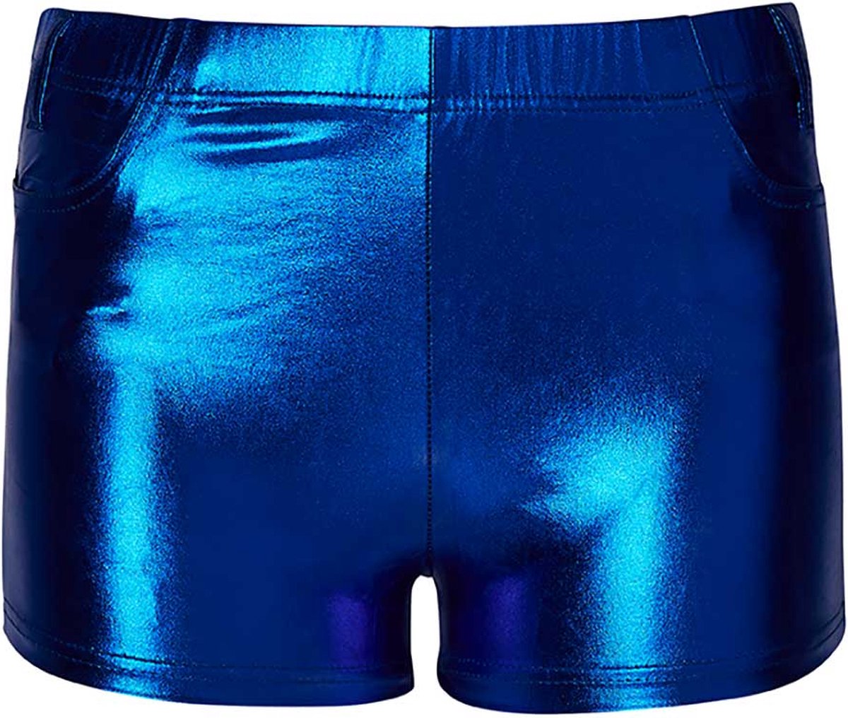 Hotpants dames | Latex | Kobalt Blauw | Maat XXS/XS | Hotpants | Carnavalskleding | Feestkleding | Hotpants latex | Hotpants dames | Apollo